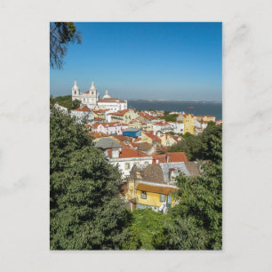 Postale Vue depuis le château Sao Jorge (vert.) - Carte po