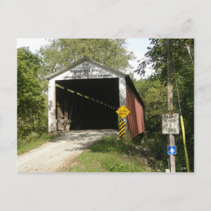 Postale Wilkins Mill Bridge, Parke County, Indiana, Carte 