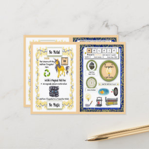 Postale Wolfie - Tungsten Horn Carte de jeu Unicorn