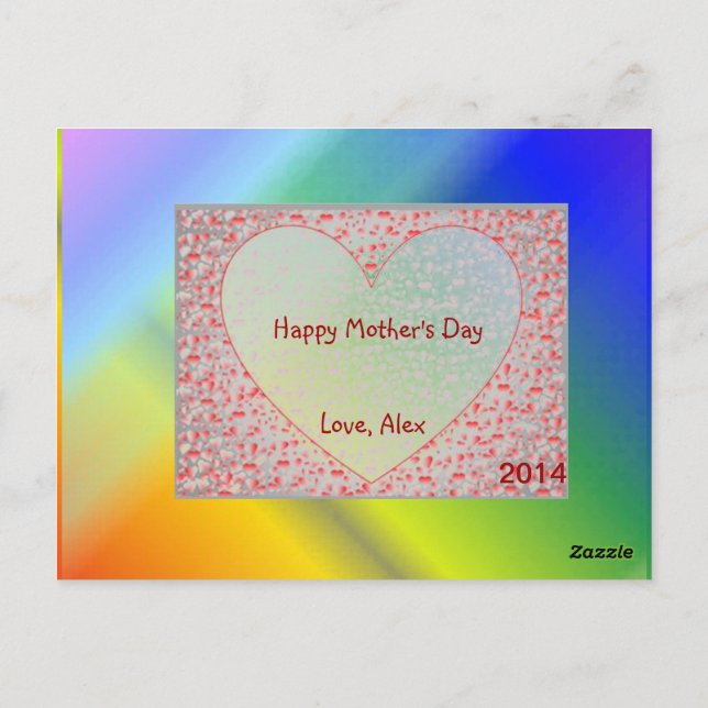 POSTCARD 14.05.09.MOTHERS DAY (Back)