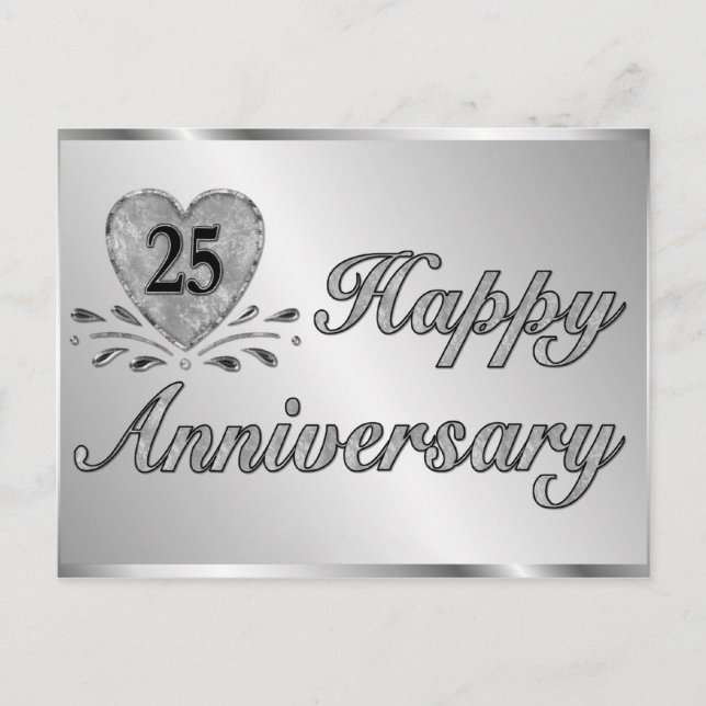 Postcard - 25th Anniversary - Silver (Front)