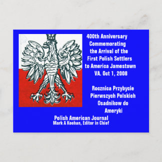 ..Postcard 400th Anniv. First Polish - Customized Postcard