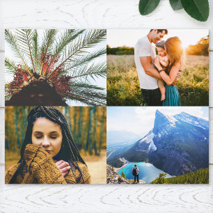 Postcard 4 Photo Edge Print Template