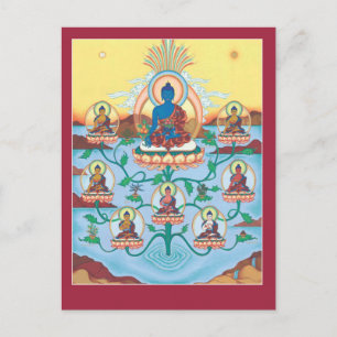 POSTCARD 8 Medicine Buddhas