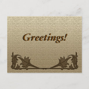 Postcard - Angle Irons and Linen