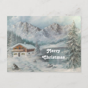 Postcard Ann Hayes Painting Bavarian Snow Dream