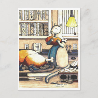 Postcard: Antics in the Kitchen Postcard