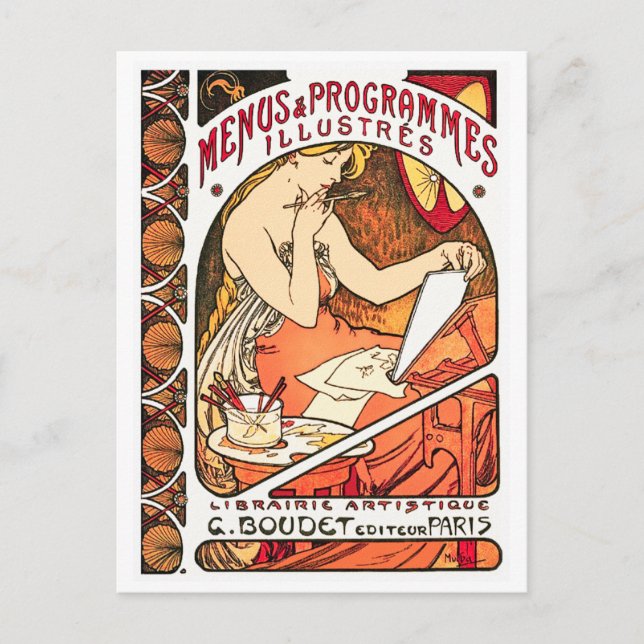 Postcard: Art Nouveau - Alphonse Mucha Postcard (Front)