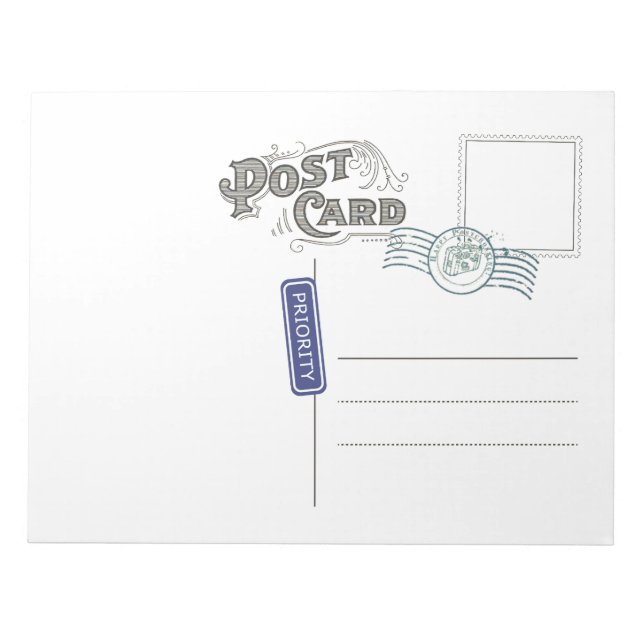 Postcard Backside Notepad (Front)