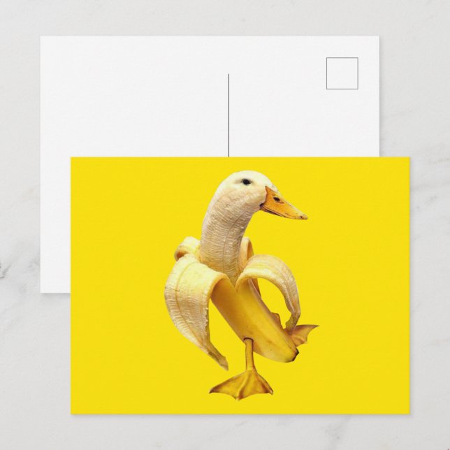 Postcard Banana Duck Meme (Front/Back)