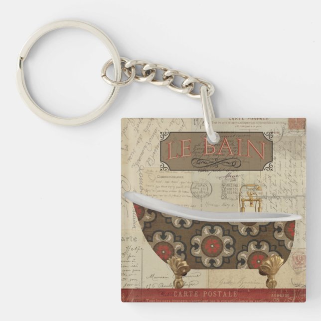 Postcard Bath Keychain (Front)