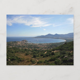 Postcard Bay of Calvi, Corsica, France