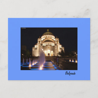 postcard Belgrade temple