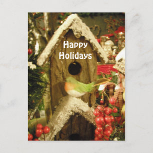 Postcard Bird & Bird House
