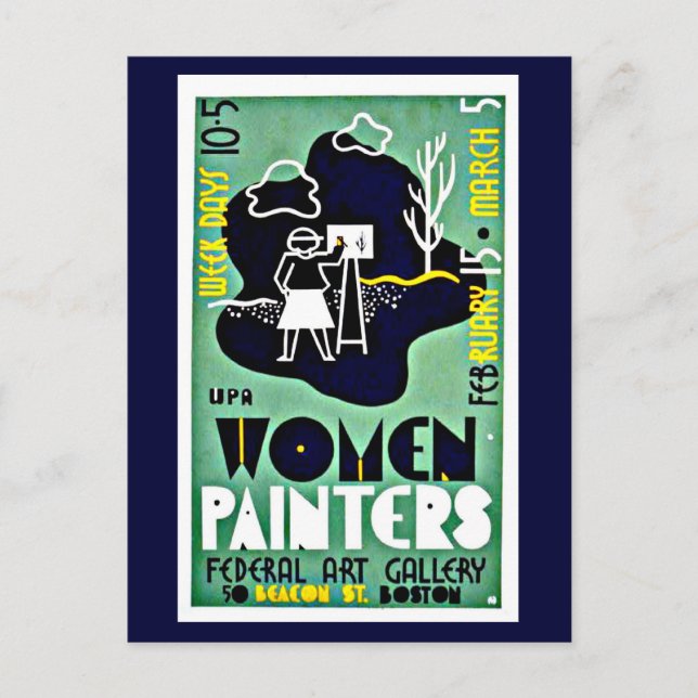 Postcard-Boston WPA Posters-4 Postcard (Front)