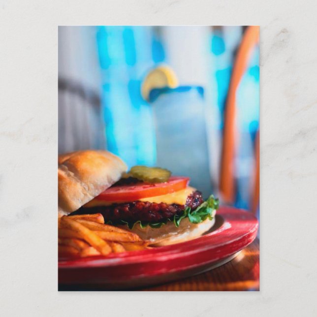 POSTCARD BURGER AND FRIES (Front)