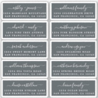 Postcard Calligraphy Wedding Guest Address Labels