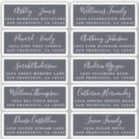 Postcard Calligraphy Wedding Guest Address Labels