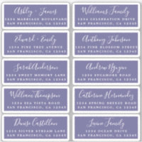 Postcard Calligraphy Wedding Guest Address Labels