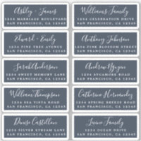 Postcard Calligraphy Wedding Guest Address Labels
