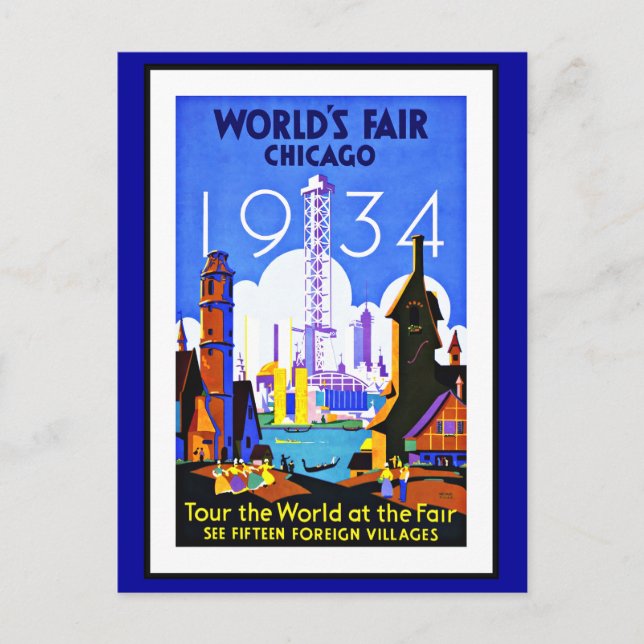 Postcard Chicago Greetings Vintage (Front)