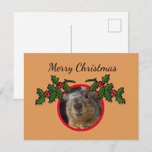 Postcard - Christmas Greeting Squirrel