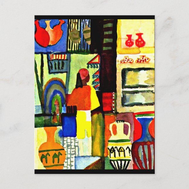 Postcard-Classic/Vintage Art-August Macke 1 Postcard (Front)