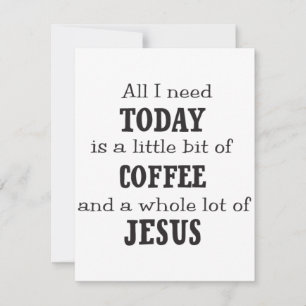 postcard coffee and Jesus