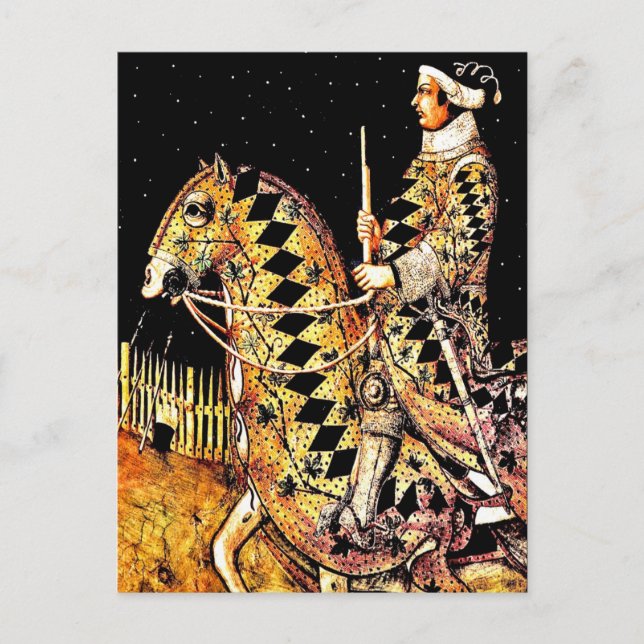 Postcard: "Commander On Horseback" Postcard (Front)