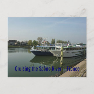 POSTCARD - Cruising the Saône River - France