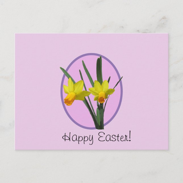 Postcard - Daffodil Easter Greeting (Front)