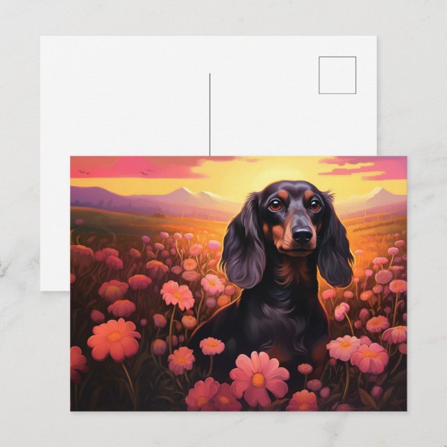 Postcard Daisy's Radiance: (Front/Back)