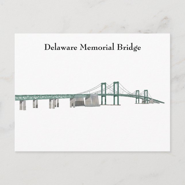 Postcard: Delaware Memorial Bridge Postcard (Front)