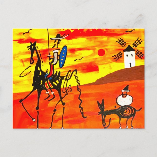 Postcard Don Quixote 4.25" x 5.6" (Front)