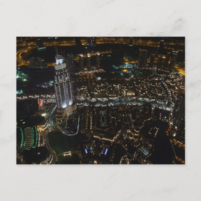 Postcard Dubai (by night), Saudi Arabia (Front)
