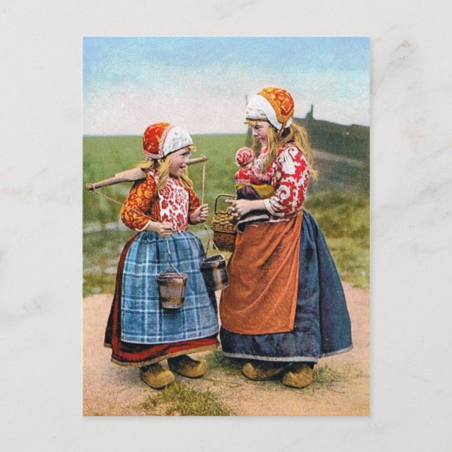 POSTCARD Dutch Sisters can't wait for the Party!!! (Front)