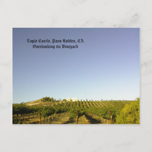 Postcard: Eagle Castle overlooking its vineyard Postcard