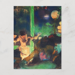 Postcard: Edgar Degas - Cafe des Ambassadeurs Postcard