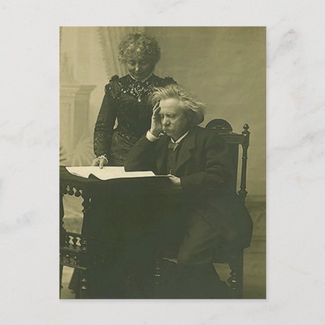 Postcard Edvard Grieg & Nina Hagerup Circa 1900 (Front)
