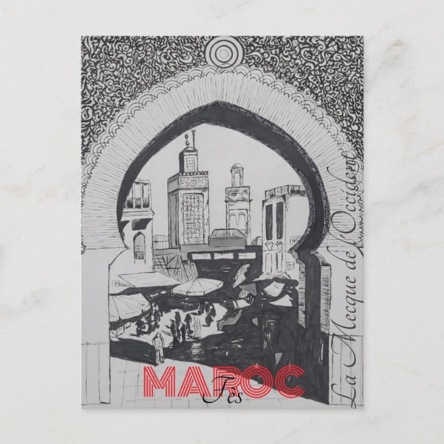 Postcard Fez Morocco (Front)