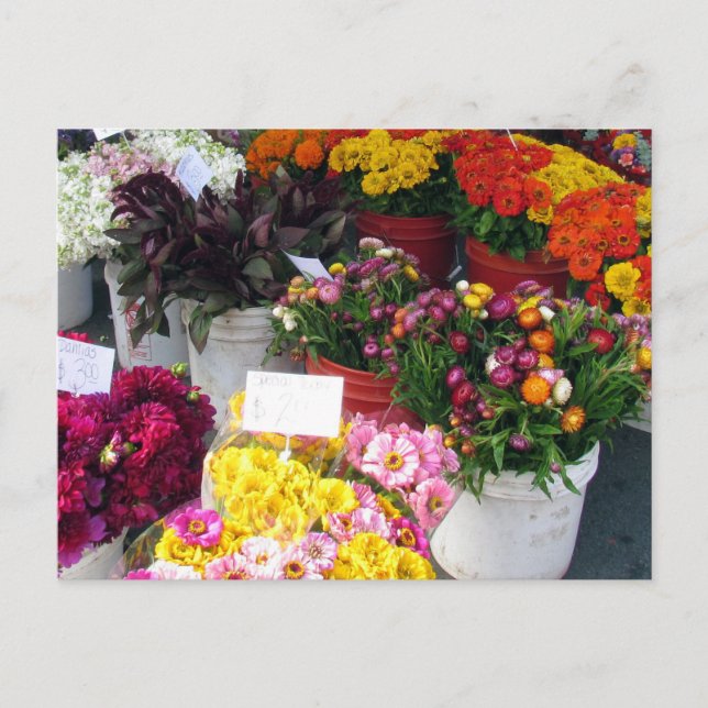 Postcard – Flower Market (Front)