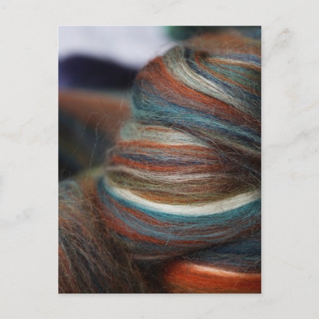 Postcard for a spinner or fibre artist (Front)