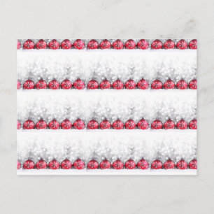 **POSTCARD FOR CHRISTMAS** WITH PRETTY BULBS HOLIDAY POSTCARD