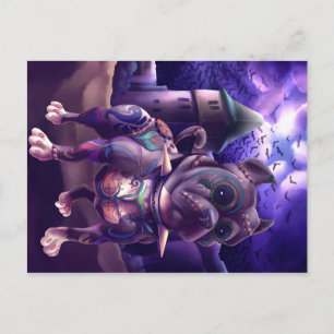 Postcard Franky The Pitbull Frankenstein