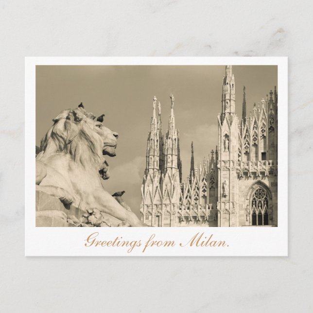 Postcard from Milan. (Front)