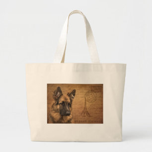 Postcard from Paris Large Tote Bag