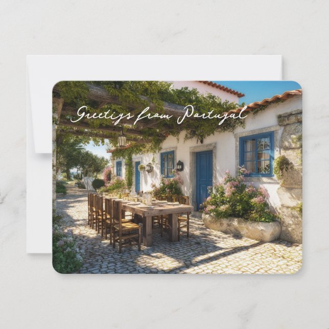 Postcard from Portugal, terrace (Front)