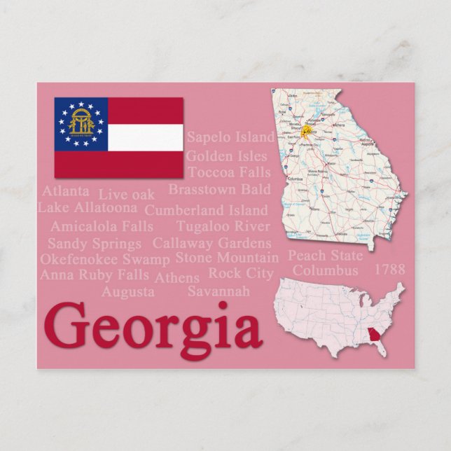 Postcard "Georgia" (Front)