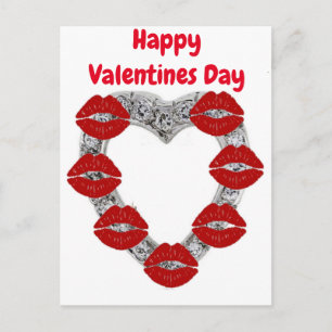 Postcard German Happy Valentines Day