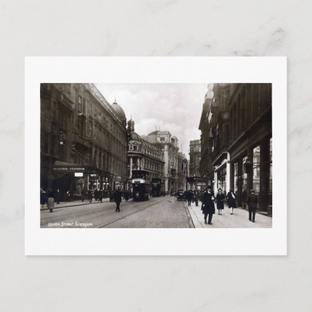 Postcard, Glasgow, Union Street Postcard (Front)
